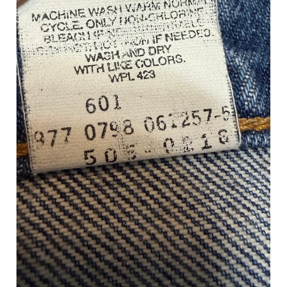 VTG 90s Levis 505 Regular Fit Straight Leg Jeans Mens Blue Denim Sz 31x36